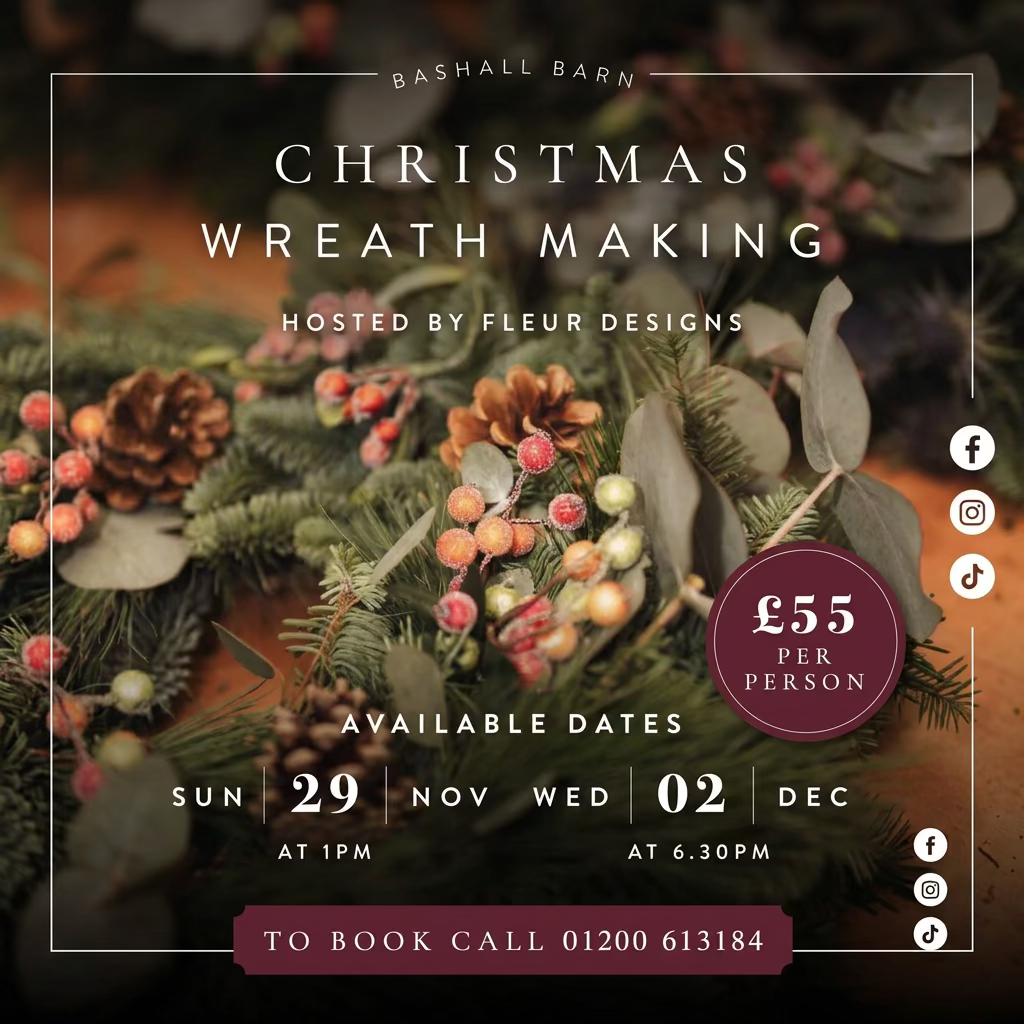 Bashall Barn - Christmas Wreath Workshop